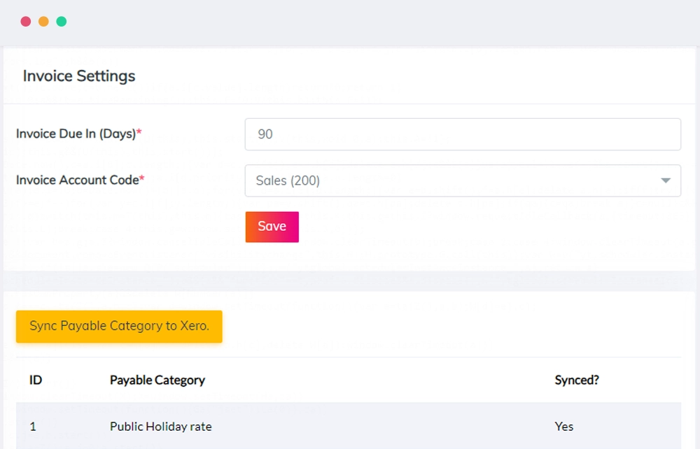 XERO Integration