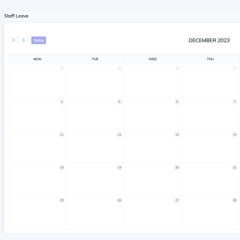 Simplify Leave Management center