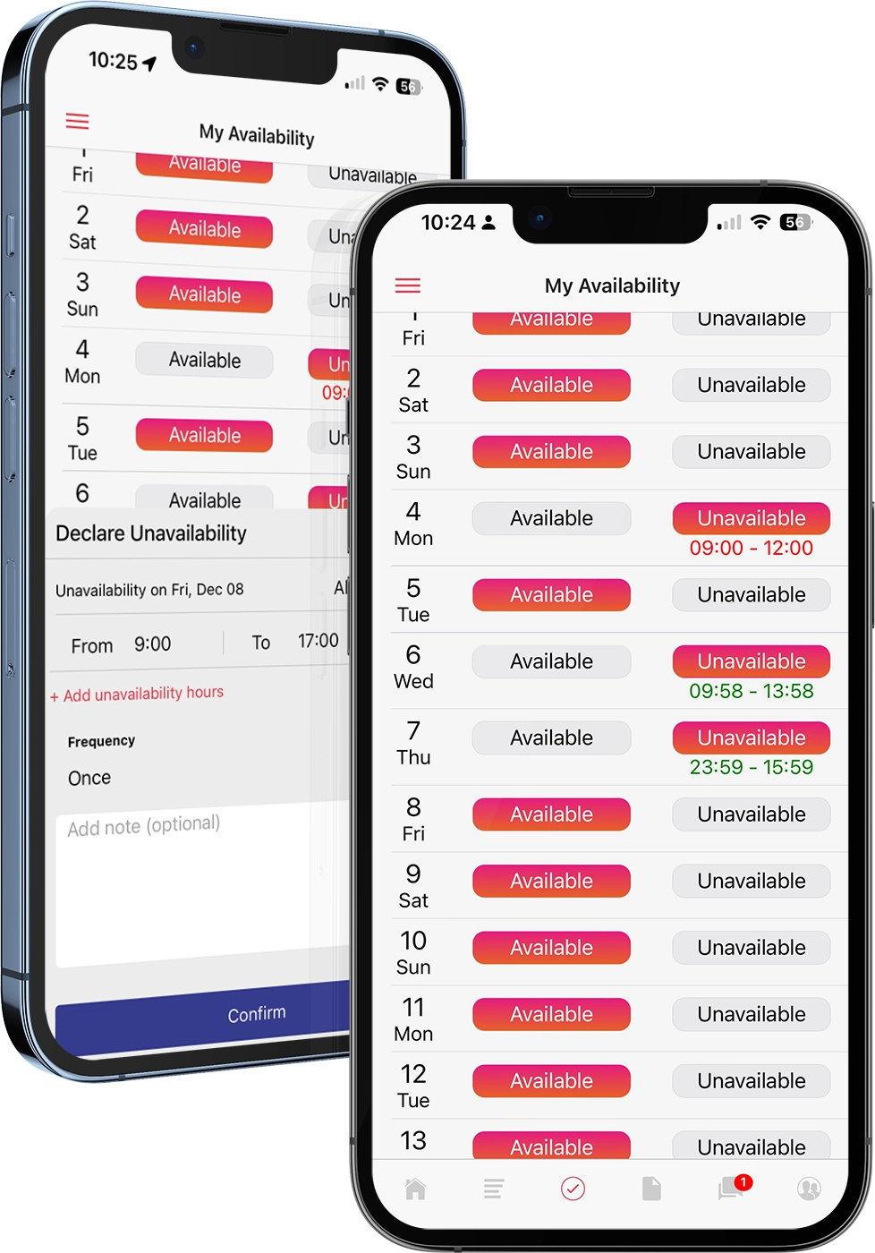 Track Availability